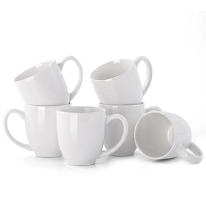 Wedding White Coffee Mugs - Set of 6