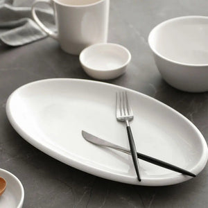 Oval Ceramic Platter - Set of 2 - Dinnerware