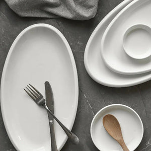 Oval Ceramic Platter - Set of 2 - Dinnerware