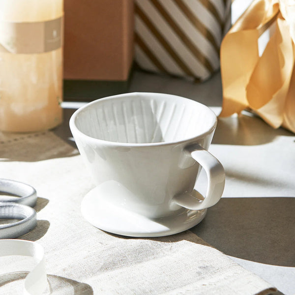 Ceramic Pour Over Coffee Dripper - Set of 1 - Drinkware