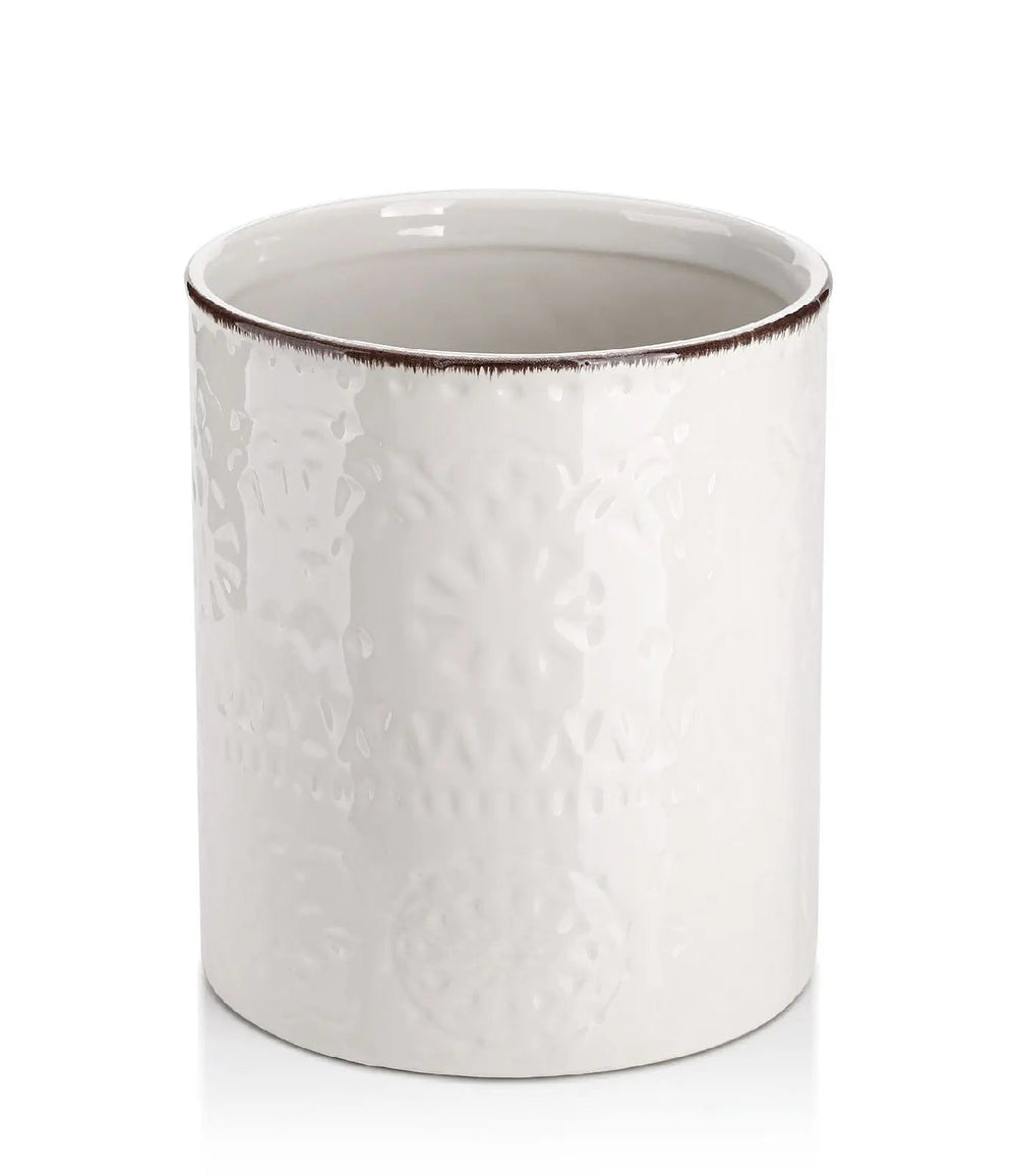 large cooking utensil holder, extra large utensil holder for countertop, large ceramic kitchen utensil holder