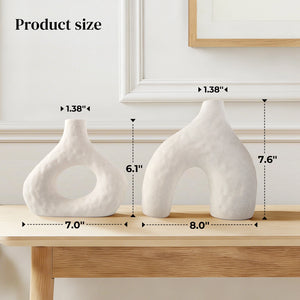Hammered Bud Vases - Set of 2