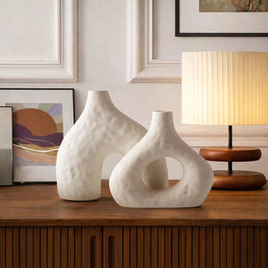 Hammered Bud Vases - Set of 2