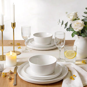 Wedding White Dinner Plates - Set of 6