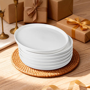 Wedding White Dinner Plates - Set of 6