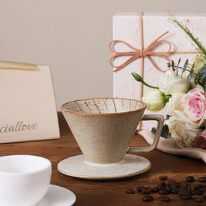 Gray Reactive Glaze Coffee Filter - Set of 1
