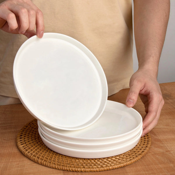 Wedding White Dinner Plates - Set of 6