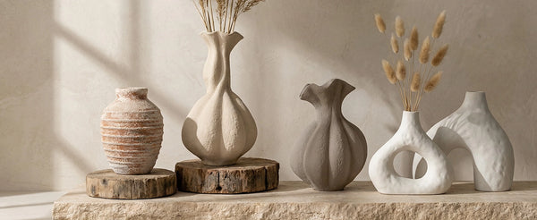 Pumpkin Long-Neck Vase - Set of 1