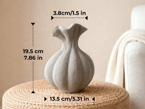 Pumpkin Short-Neck Vase - Set of 1