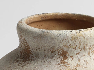 Distressed Embossed Jar Vase - Set of 1