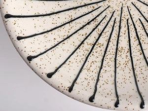 Striped Crackle Decorative Bowl - Set of 1