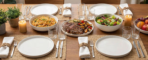 Wedding White Dinner Plates - Set of 6