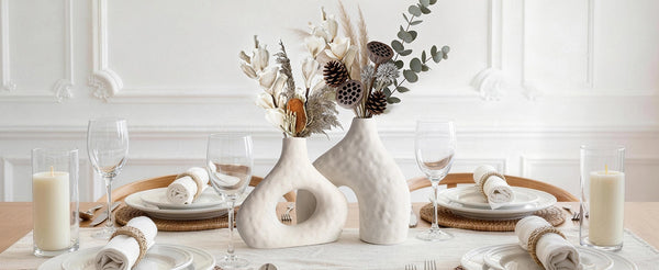 Hammered Bud Vases - Set of 2