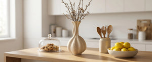 Pumpkin Long-Neck Vase - Set of 1