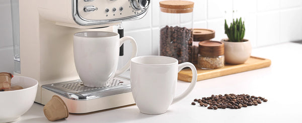Wedding White Coffee Mugs - Set of 6