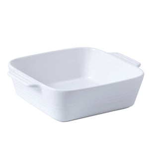 Wedding White Square Baking Dish - Set of 1