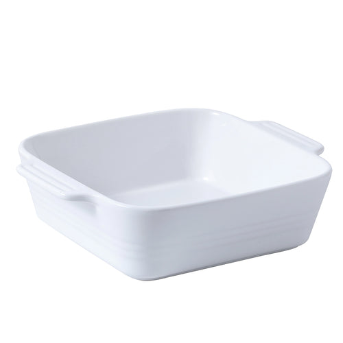 Wedding White Square Baking Dish - Set of 1