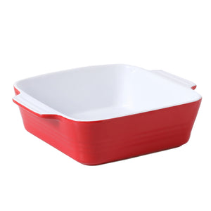 Wedding White Square Baking Dish - Set of 1