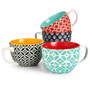 Mosaian Coffee Mugs - Set of 4 - Drinkware