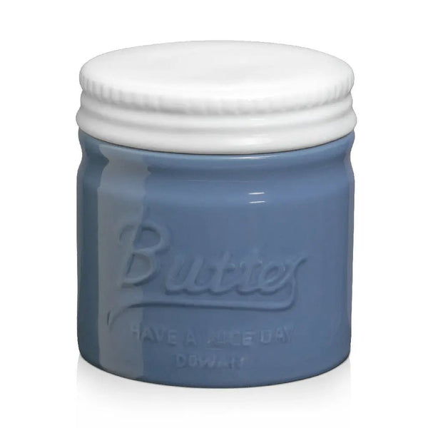 Blue Butter Crock with Lid - Set of 1 - Bakeware