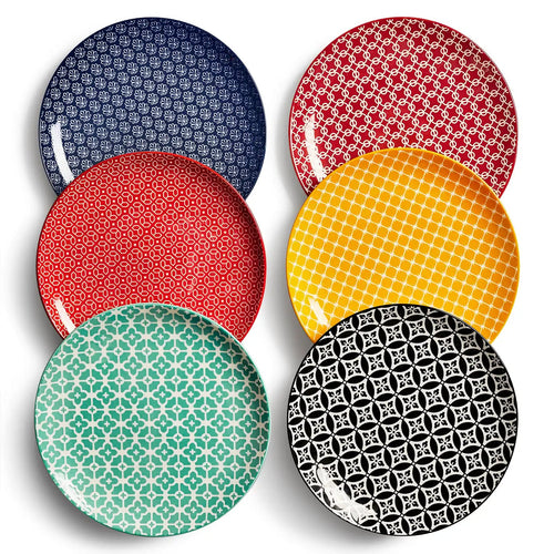 Mosaian Salad Plates - Set of 6 - Dinnerware