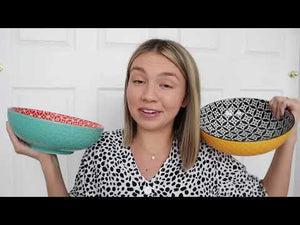 Mosaian Large Serving Salad Pasta Bowls  - Set of 2